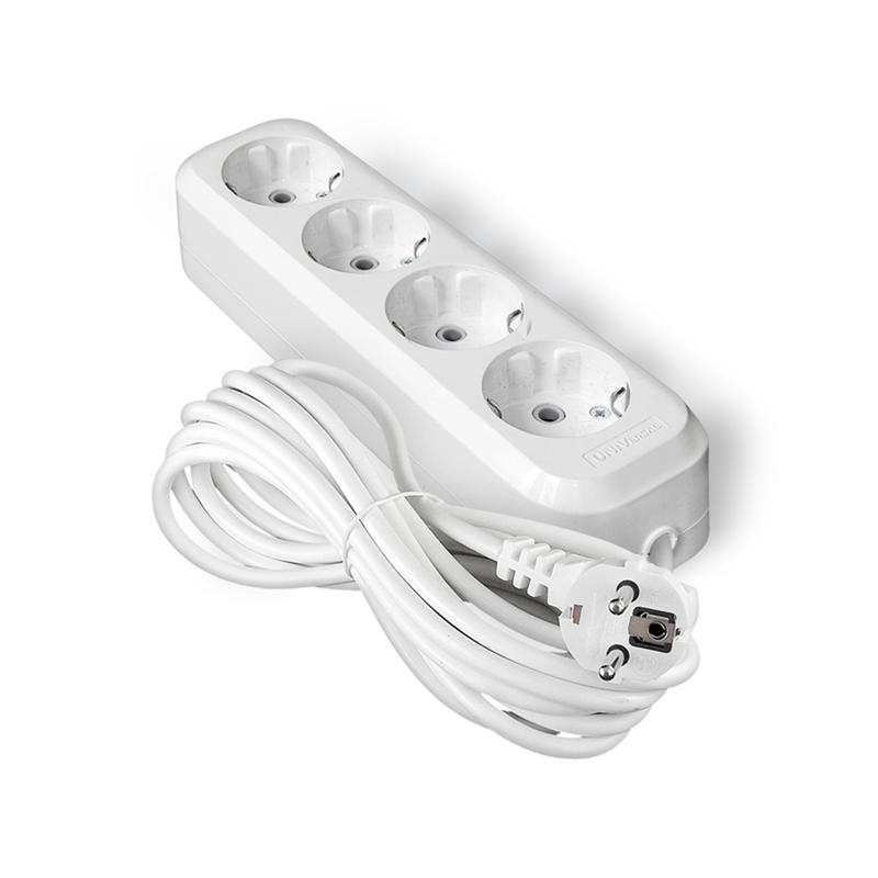 Удлинитель 4х5м с заземл. 10А IP20 У10-555 ПВС 3х0.75 UNIVersal 555-05