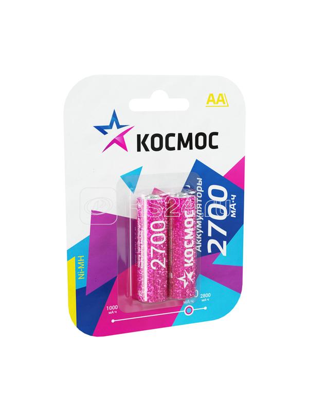 Аккумулятор AA/R6 2700мА.ч NI-MN BP-2 (блист.2шт) КОСМОС KOCR6NIMH2700MAH2BL Аккумулятор AA/R6 2700мА.ч NI-MN BP-2 (блист.2шт) КОСМОС KOCR6NIMH2700MAH2BL