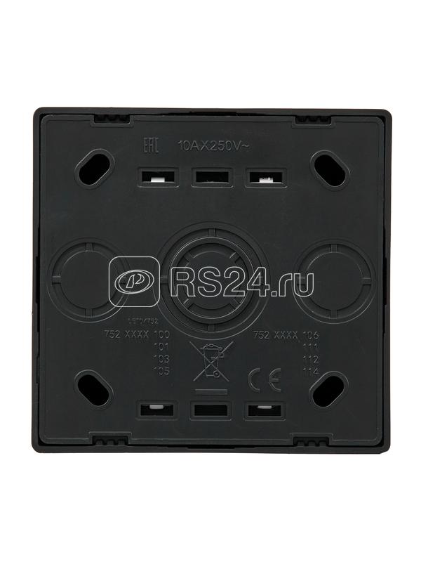 Кнопка звонка LETO черн. бархат LEZARD 752-4200-103