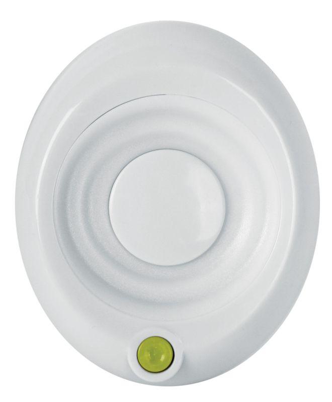 Светильник светодиодный NL-245 "Кнопка" 220В ночник с выкл. бел./син. Camelion 14265