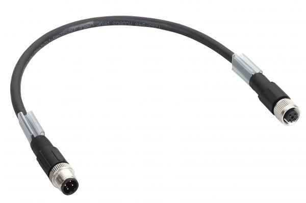 Шина ТМ7 прямой M12-B 4pin Male-Female (дл.5м) SchE TCSXCN1M1F5E