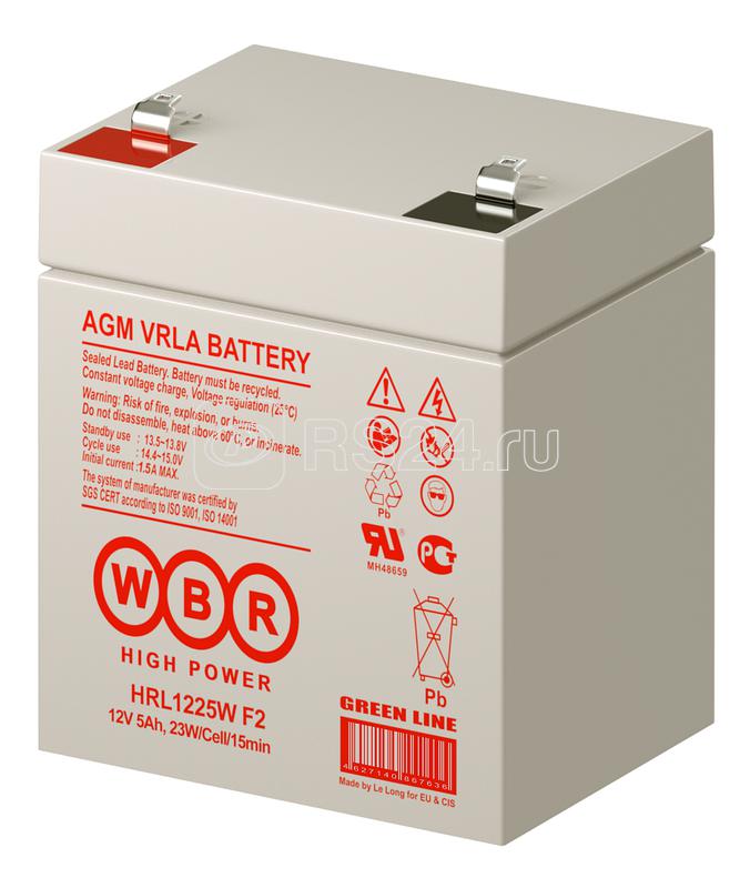 Аккумулятор 12В 5А.ч WBR HRL1225W F2 WBR