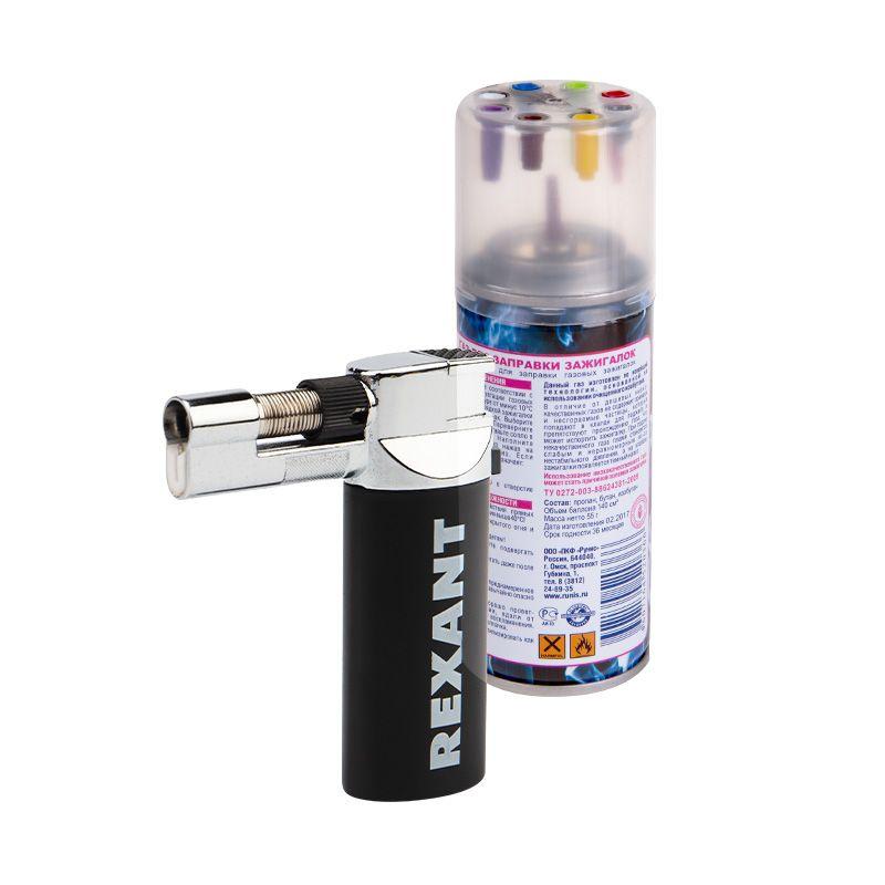 Набор горелка газовая заправляемая GT-37 + газ Rexant 12-0037-04