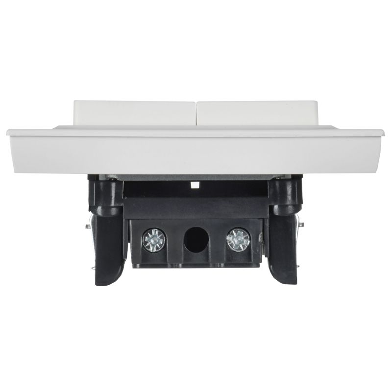 Выключатель 2-кл. СП BRITE ВСР10-2-0-БрАБ 10А в сборе арктич. бел. IEK BR-V20-0-10-K91-F
