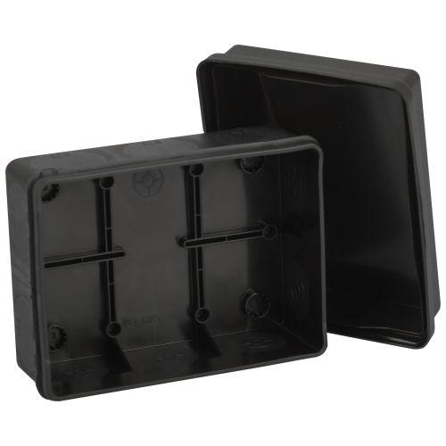 Коробка распаячная 150х110х70мм двухкомпонентн. HF стойкая к УФ прямой монтаж IP67 черн. KOR-150-110-70-11g-2MP-B Эра Б0062841