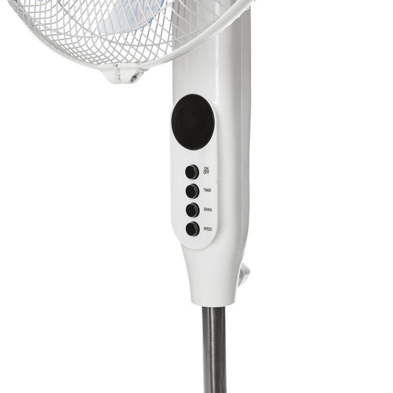 Вентилятор напольный 50Вт 7 лопастей д/у управление бел. DUX 60-0221