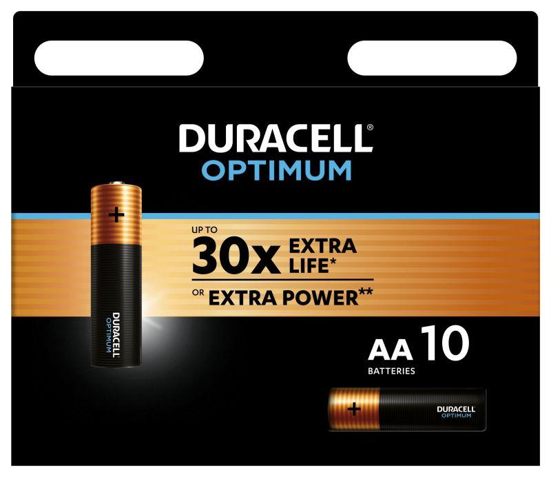 Элемент питания алкалиновый AA/LR6 1.5В LR6-10BL Optimum 5014071 (блист.10шт) Duracell Б0056026