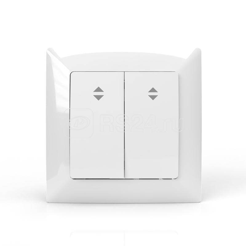 Переключатель проходной 2-кл. СП AVA 10А IP20 в сборе бел. TOKOV LIGHTTKL-AV-P2F-C01