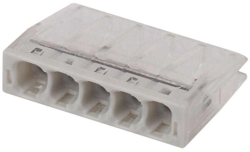 Клемма строительно-монтажная СМК компактная 245 NO-224-37 5-проводная 0.5-2.5кв.мм с пастой (уп.100шт) Эра Б0043955