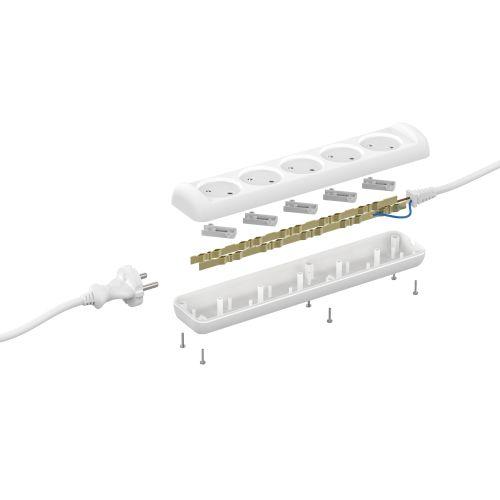Удлинитель 5х3м без заземл. 10А IP20 U-5-3m-2х1 ПВС 2х1 Эра Б0028364