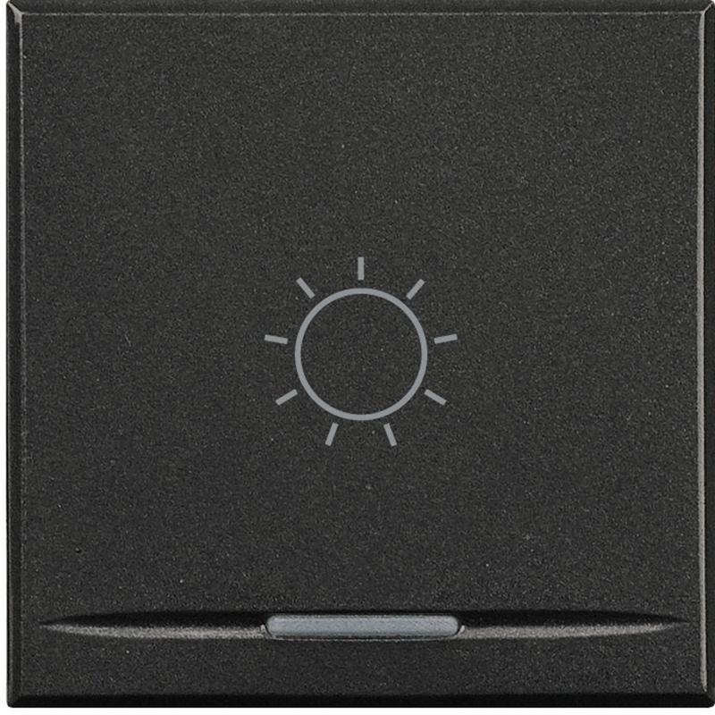 Клавиша с символами для системы автоматизации для 1 функц. 2мод. "Лампочка" Axolute антрацит Leg BTC HS4915/2BA