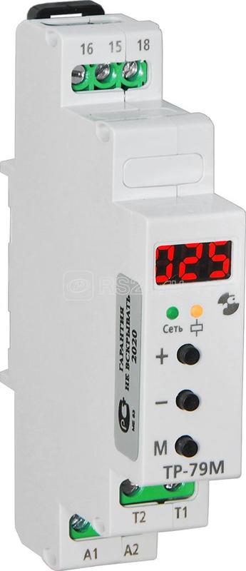 Реле температурное ТР-79М в компл. с датчиком ДТ кабель 2.5м -40...+125град.C 80...240В 50Гц/80...300В пост. индикация значения темп. режим НАГРЕВ ОХЛАЖДЕНИЕ макс. коммутируемый ток 16А 1п УХЛ4 Реле и Автоматика A8223-79683290