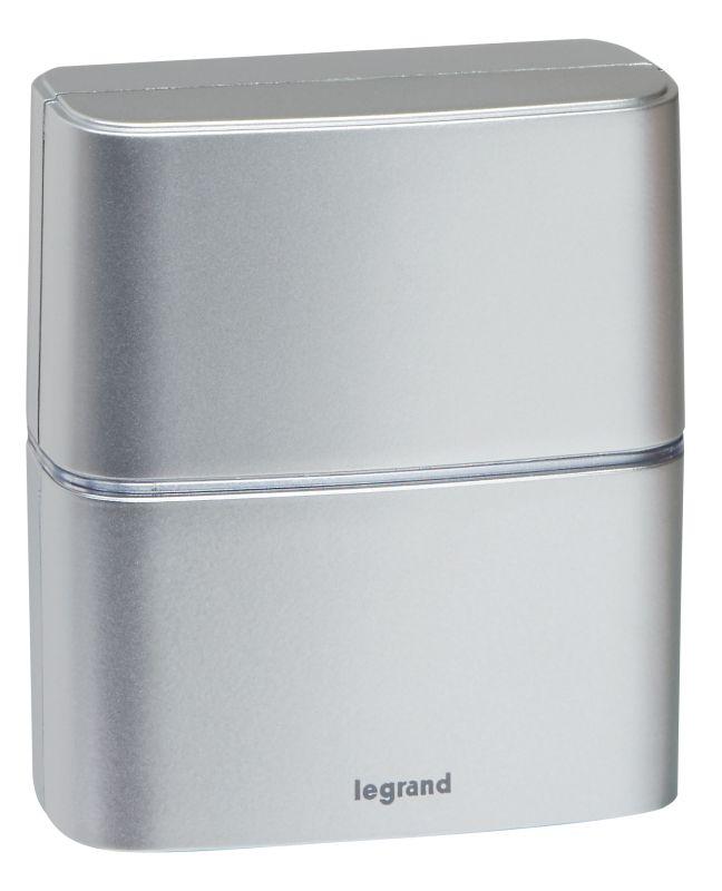 Комплект беспроводного звонка "Премиум" - 30 рингтон. дальн. 200 м алюм. Leg 094271