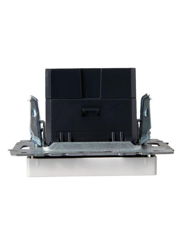 Розетка BRITE USB A+A 3.1А РЮ10-1-БрЖ механизм жемчуж. IEK BR-U21-D31-K36