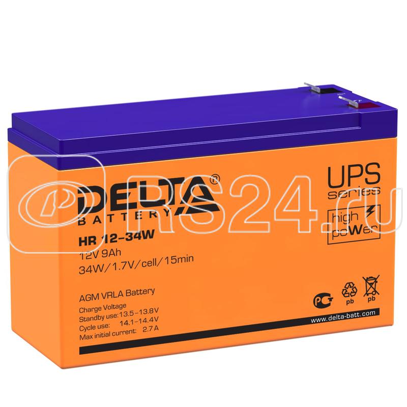 Аккумулятор UPS 12В 9А.ч HR 12-34 W Delta 4614010630004 Аккумулятор UPS 12В 9А.ч HR 12-34 W Delta 4614010630004