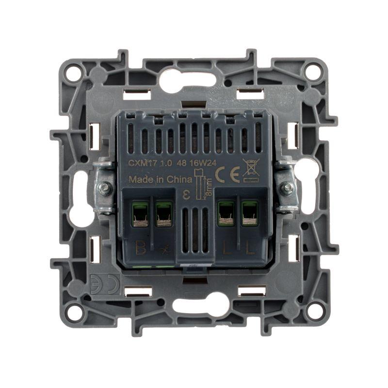 Механизм светорегулятора поворотного СП Etika 300Вт без нейтрали сл. кость IEK 672319