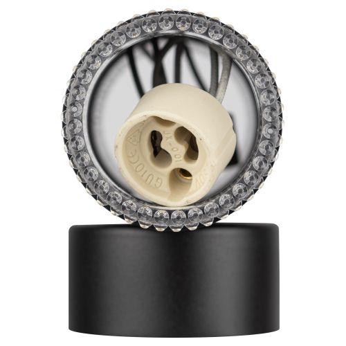 Светильник WL50 BK/TR 2хGU10 2х12Вт IP20 настенный черн. прозр. Эра Б0061194