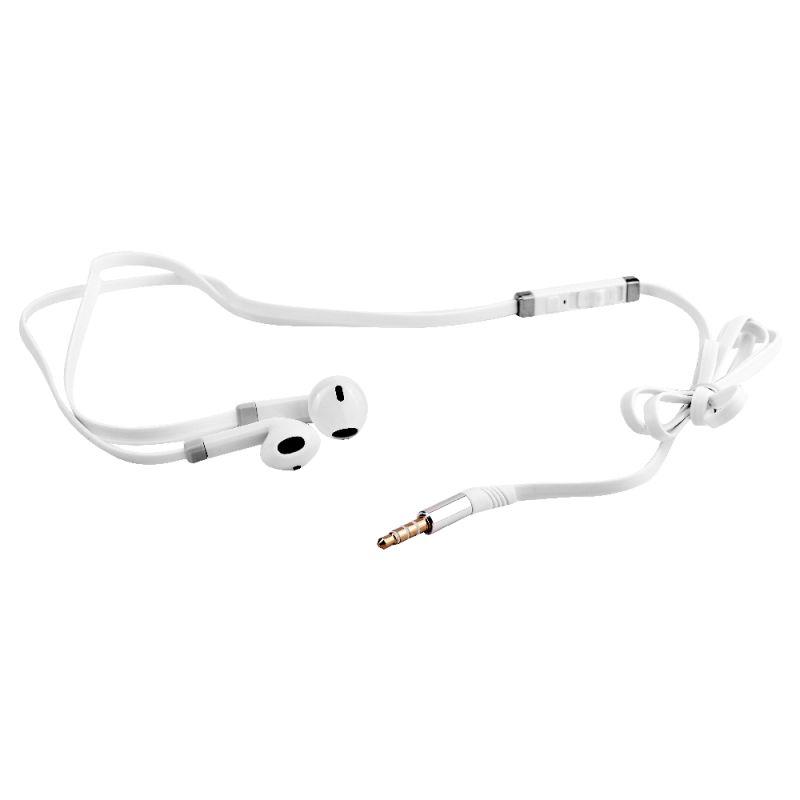 Наушники вкладыши с микрофоном проводные ELX-WHP02-C01 3.5мм 1.2м коробка бел. Ergolux 15283