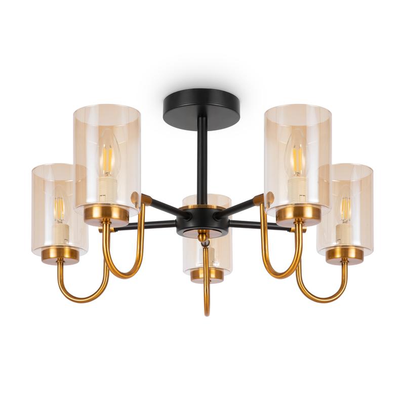 Светильник Jewel 40Вт E14х5 IP20 потолочн. Freya FR5321CL-05BZ