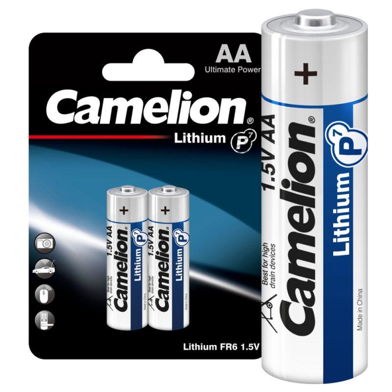 Элемент питания литиевый AA/FR6 1.5В Lithium FR6-BP2 BL2 (уп.2шт) Camelion 15241 Элемент питания литиевый AA/FR6 1.5В Lithium FR6-BP2 BL2 (уп.2шт) Camelion 15241