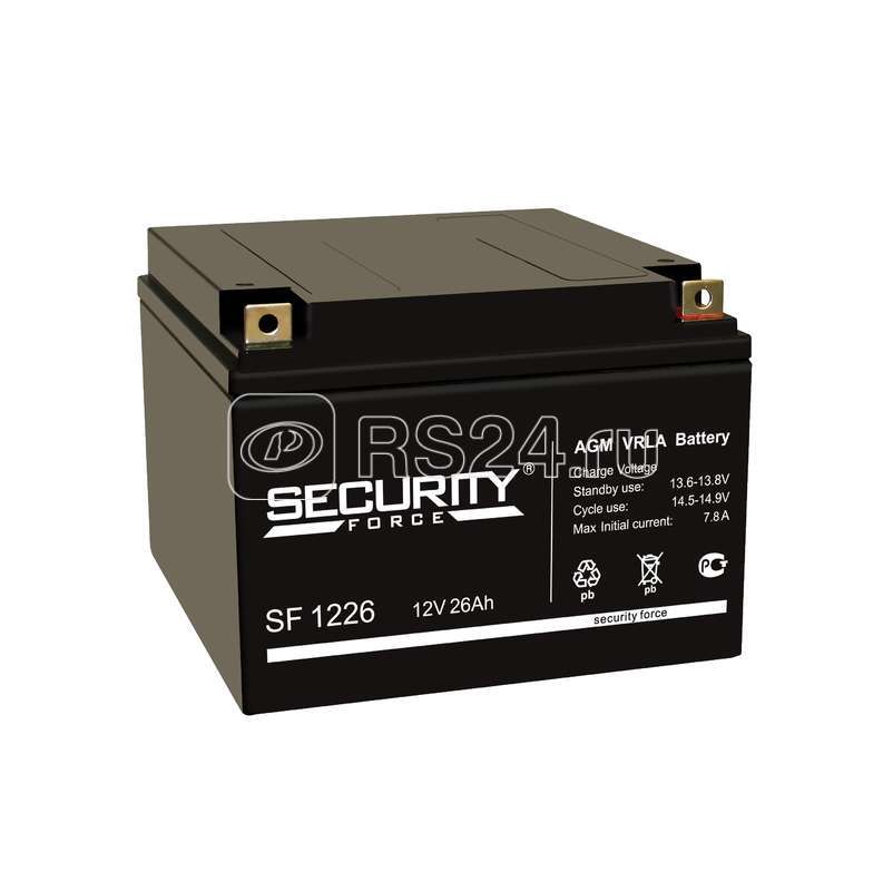 Аккумулятор ОПС 12В 26А.ч SF 1226 Security Force 4614030010008 Аккумулятор ОПС 12В 26А.ч SF 1226 Security Force 4614030010008