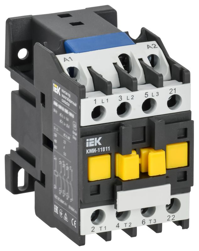Контактор КМИ-11811 18А 230В/АС3 1НЗ KARAT IEK KKM11-018-230-01