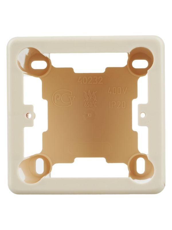 Коробка универсальная КМКУ 85х85х42мм неразборная ЭЛЕКОР сл. кость IEK CKK10D-U-2-K21