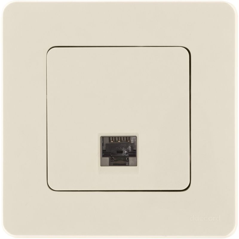 Розетка компьютерная Inspiria RJ45 кат.6 UTP механизм сл. кость IEK 673831