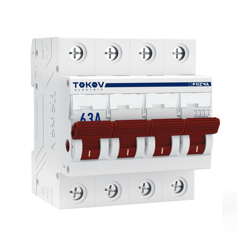 Выключатель нагрузки модульный 4п 63А PRIZMA TOKOV ELECTRIC TKE-PZ60-MDSI-4-63