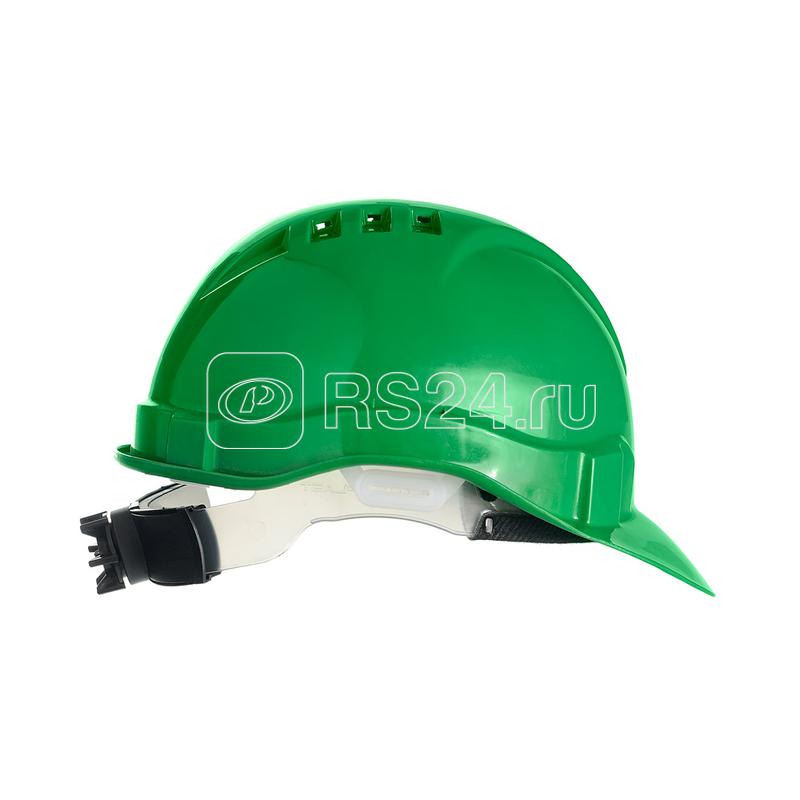 Каска Европа текстиль храповик зел. ЕЛАНПЛАСТ КАС102-З