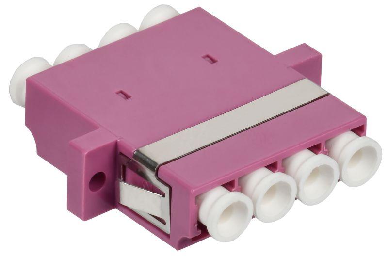 Адаптер оптический проходной LC-Quad OM4 UPC ITK FC-LCQ-UPC-04