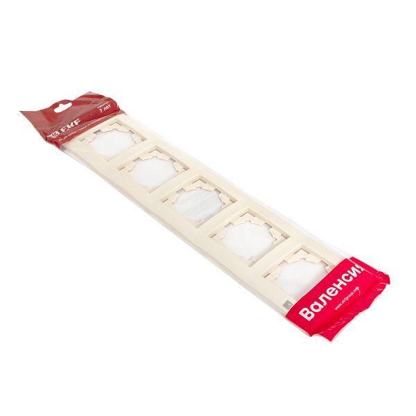 Рамка 5-м Валенсия крем. PROxima EKF EWM-G-305-20