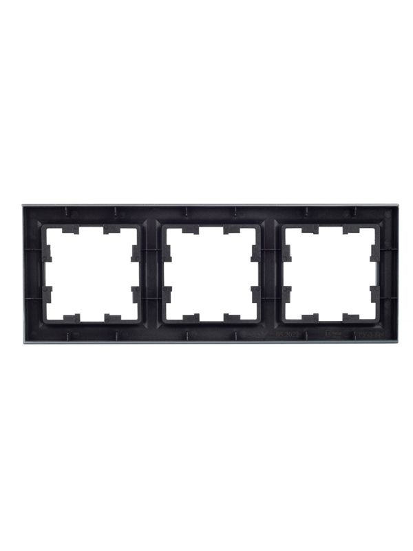 Рамка 3-м BRITE РУ-3-БрС сталь IEK BR-M32-K46