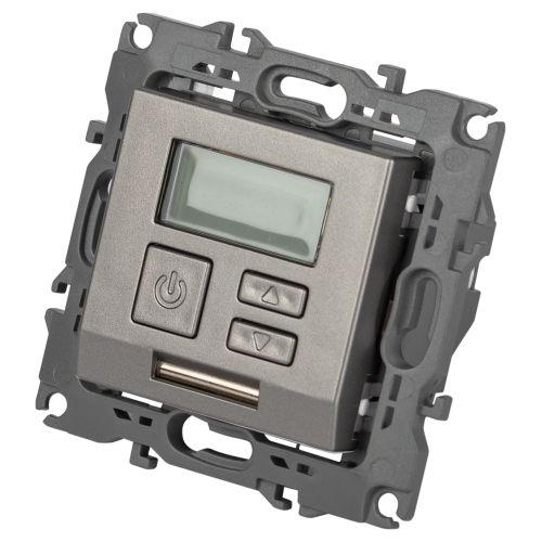 Терморегулятор универсальный 12-4111-16 230В-Imax16А Эра12 титан Эра Б0065733