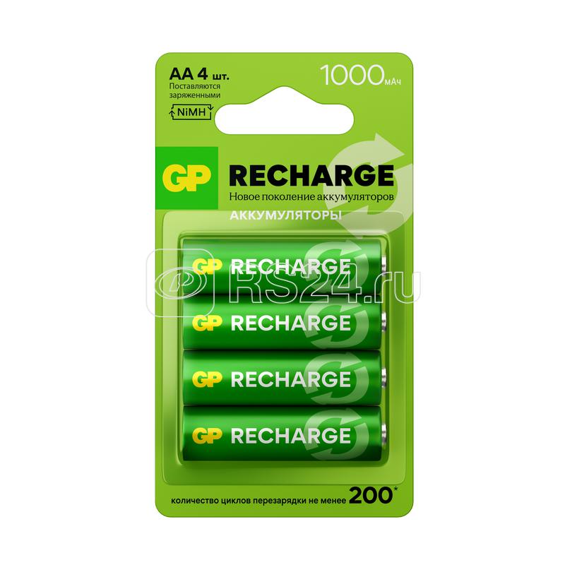 Аккумулятор AA/HR6 RECHARGE 1.2В 1000мА.ч (блист.4шт) GP 20251