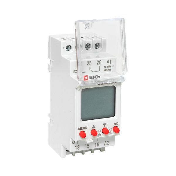 Таймер электронный двухканальный ТЭ-80 24-230В EKF te-80-24-2