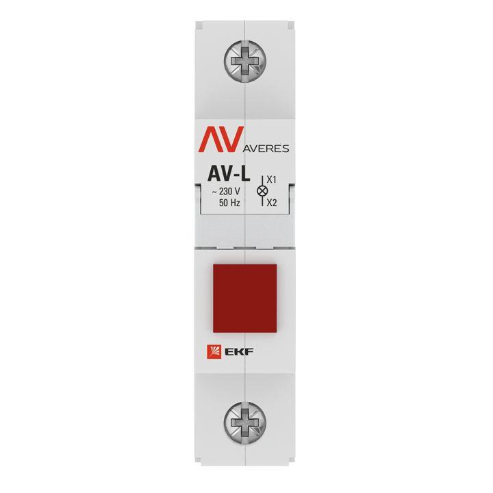 Лампа сигнальная AV-L красн. EKF av-l-red-averes