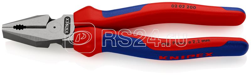 Плоскогубцы комбинированные особой мощности L-200мм черн. Knipex KN-0202200SB Плоскогубцы комбинированные особой мощности L-200мм черн. Knipex KN-0202200SB