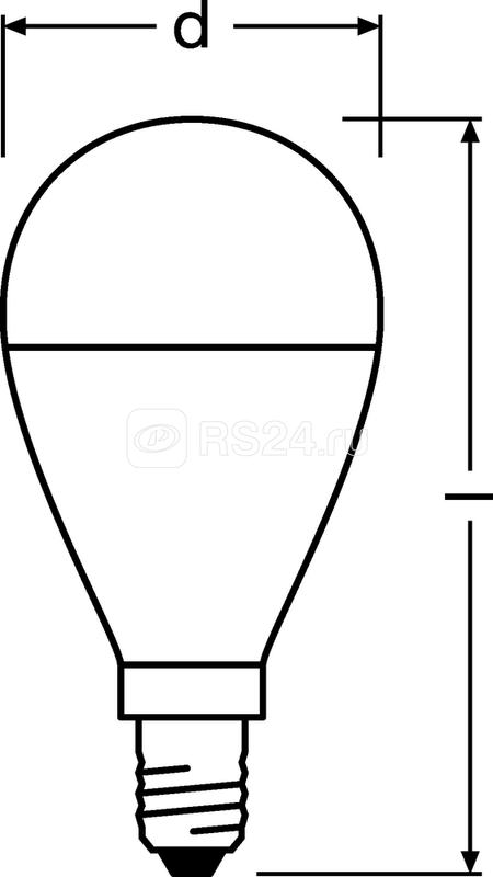 Лампа светодиодная LED Value LVCLP75 10SW/830 10Вт шар матовая E14 230В 10х1 RU OSRAM 4058075579712