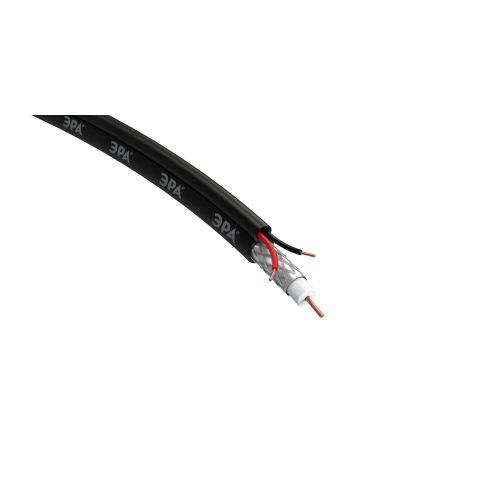 Кабель для аналогового видеонаблюдения KK-0.5-PE ККСП-2х0.5мм 200м черн. Эра Б0052741