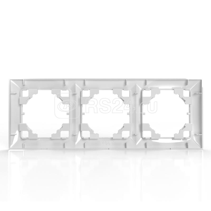 Рамка 3-м AVA бел. TOKOV LIGHT TKL-AV-RM3-C01