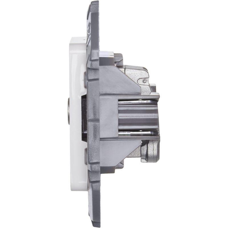 Розетка телевизионная TV Inspiria 2дБ 0-2400мГц с топологией "звезда" механизм бел. IEK 673850