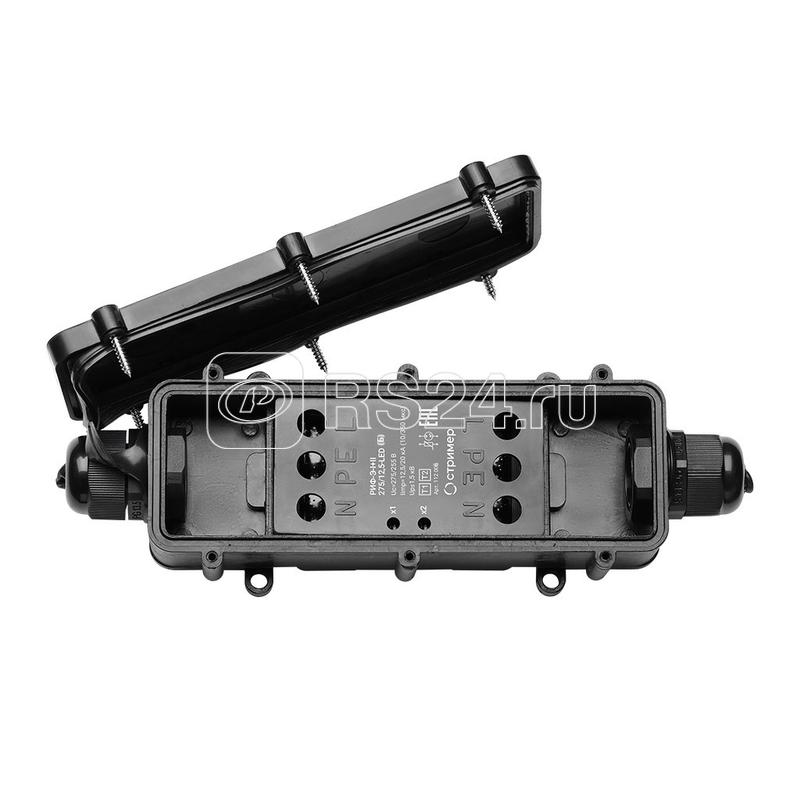 Устройство защиты от импульсных перенапряжений для светодиодного освещения (класс I+II) РИФ-Э-I+II 275/12.5 (1+1)-LED (Б) Стример 112006