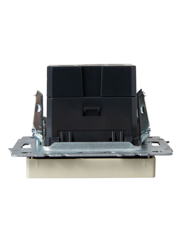 Розетка BRITE USB A+A 3.1А РЮ10-1-БрКр механизм беж. IEK BR-U21-D31-K10
