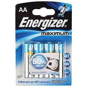 Элемент питания алкалиновый AAA/LR03 LR03-4BL Maximum (блист.4шт) Energizer C0040913