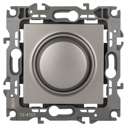 Светорегулятор Эра12 12-4101-16 поворотно-нажимной 400ВА 230В титан ЭРА Б0065649