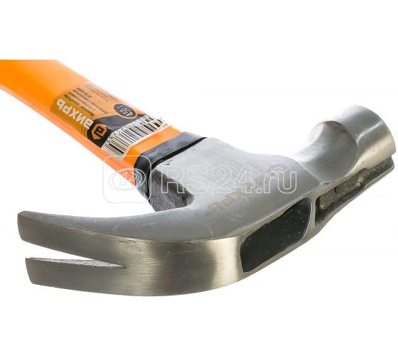 Молоток-гвоздодер 450г фибергласовая двухкомпонентн. ручка с магнитом Вихрь 73/6/8/8