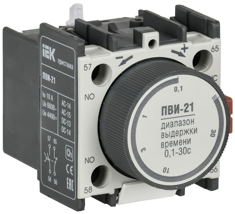 Приставка ПВИ 21 0.1-30сек 1НО+1НЗ KARAT IEK KPV20-11-1