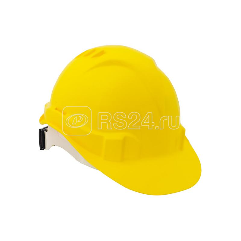 Каска Европласт пластик храповик желт. ЕЛАНПЛАСТ КАС104-Ж