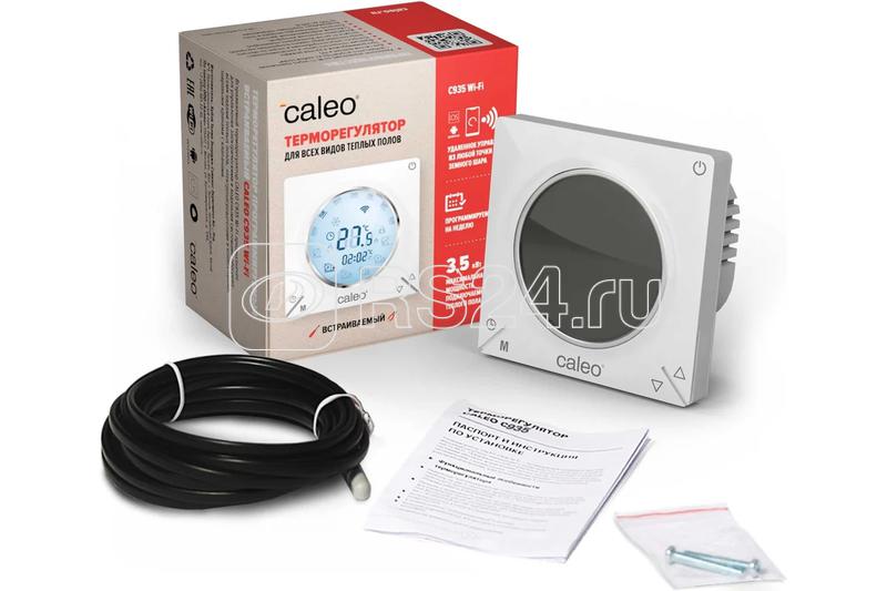 Терморегулятор С935 Wi-Fi встраиваемый цифровой программируемый 3.5кВт CALEO УП-00000392